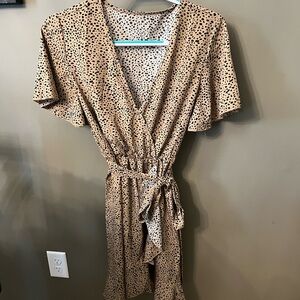 Beige and Black SHEIN dress